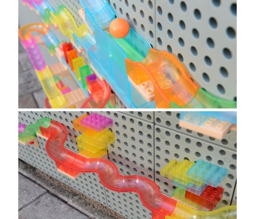 MASTERKIDZ Zestaw Konstrukcyjny Tor dla Piłek Tablica STEM 440elementów