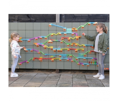 MASTERKIDZ Zestaw Konstrukcyjny Tor dla Piłek Tablica STEM 440elementów