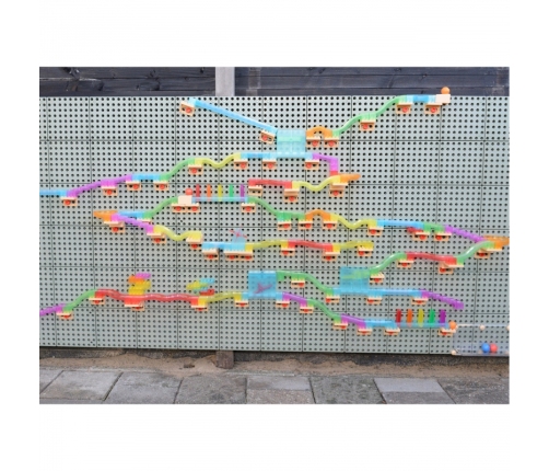 MASTERKIDZ Zestaw Konstrukcyjny Tor dla Piłek Tablica STEM 440elementów