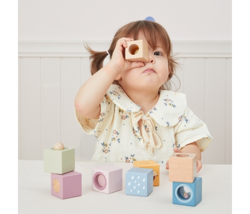 VIGA Drewniane Klocki Sensoryczne PolarB