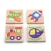Viga Układanka drewniana puzzle magnetyczne - pojazdy Certyfikat FSC