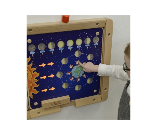 MASTERKIDZ Tablica Edukacyjna Fazy Księżyca Montessori