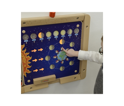 MASTERKIDZ Tablica Edukacyjna Fazy Księżyca Montessori