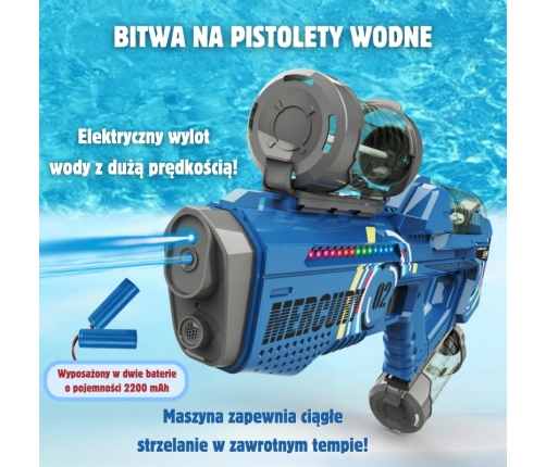 WOOPIE Pistolet na Wodę Elektryczny Automatyczny Merkury