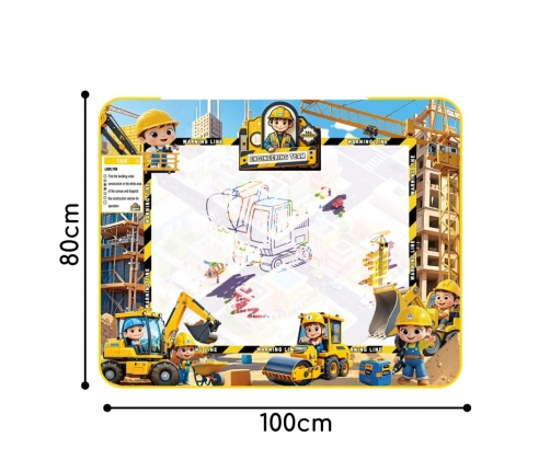 WOOPIE Mata Wodna do Malowania Zestaw Kreatywny z Akcesoriami