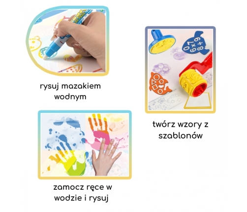 WOOPIE Mata Wodna do Malowania Zestaw Kreatywny z Akcesoriami