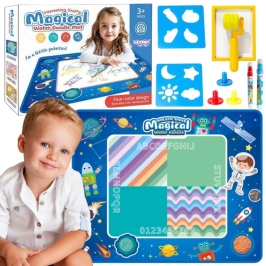 WOOPIE Mata Wodna do Malowania XXL 100x80cm Kosmos Niebieska WOOPIE Mata Wodna do Malowania XXL 100x80cm Kosmos Niebieska