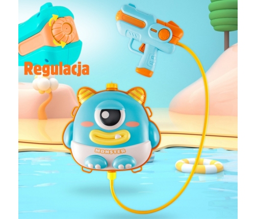 WOOPIE Pistolet na Wodę z Plecakiem UFO MONSTER - Pojemność 2,1 l