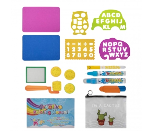 WOOPIE Mata Wodna do Malowania 2w1 XXL Dwustronna Zwierzęta