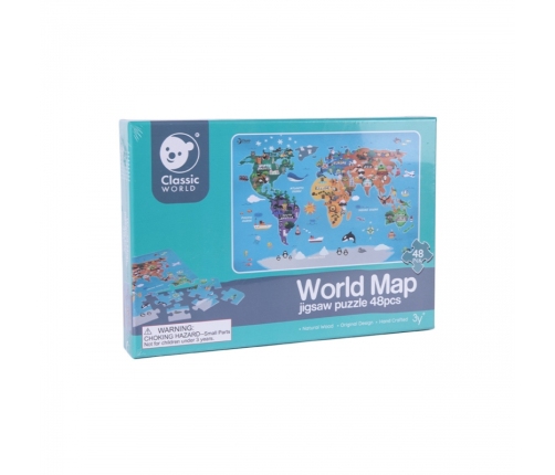 Classic World Puzzle Mapa Świata