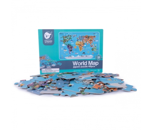 Classic World Puzzle Mapa Świata