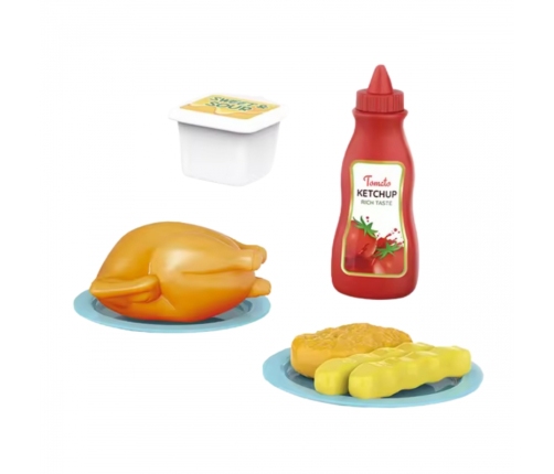 WOOPIE Różowa Kuchenka Mikrofalowa z Kurczakiem