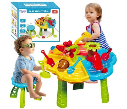 WOOPIE Stolik Wodny z Krzesełkiem 2w1 Piaskownica