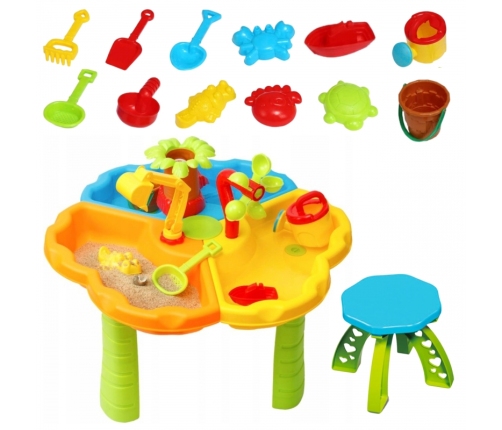 WOOPIE Stolik Wodny z Krzesełkiem 2w1 Piaskownica