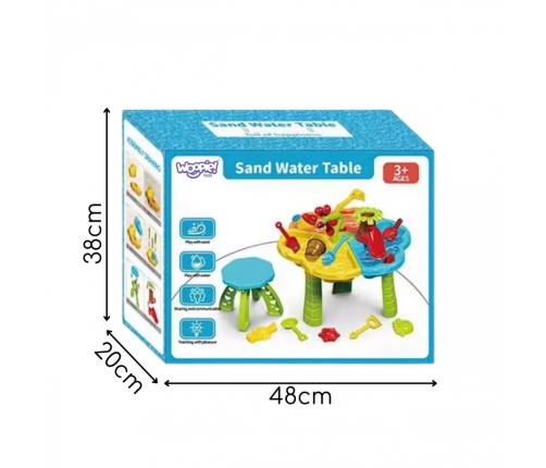 WOOPIE Stolik Wodny z Krzesełkiem 2w1 Piaskownica