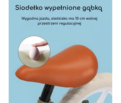 WOOPIE Rowerek Biegowych Dziecięcy Pomarańczowy – Lekki, Bezpieczny, Wytrzymały