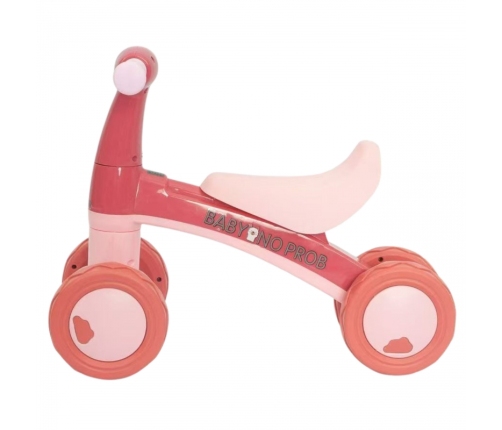 WOOPIE Rowerek Biegowy Różowy Jeździk Czterokołowy