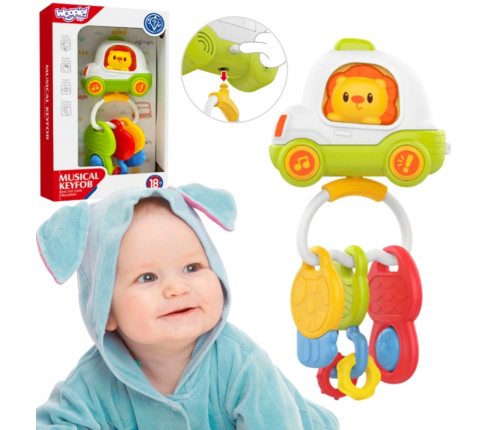 Woopie Baby Zabawka Interaktywna Pilot Samochodzik z Kluczykami Grzechotka Gryzak