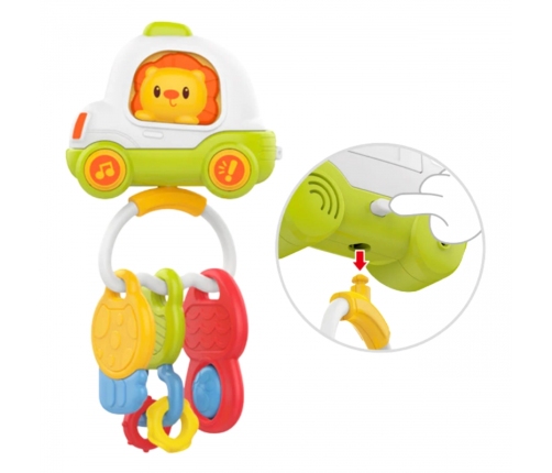 Woopie Baby Zabawka Interaktywna Pilot Samochodzik z Kluczykami Grzechotka Gryzak