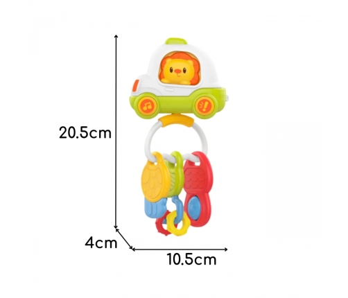 Woopie Baby Zabawka Interaktywna Pilot Samochodzik z Kluczykami Grzechotka Gryzak