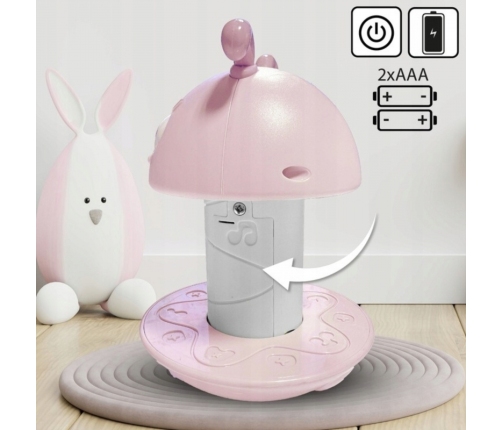 WOOPIE Baby Wańka Wstańka Zabawka Sensoryczna 2w1 Grzechotka Gryzak Różowa