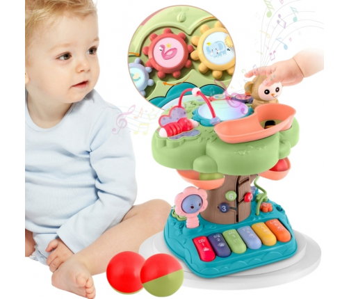 WOOPIE Baby Interaktywne Drzewko Edukacyjne Pianino Led
