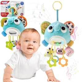 WOOPIE Baby Pluszowy Słonik Maskotka Interaktywna Przytulanka Muzyczna z Zawieszkami i Gryzakami WOOPIE Baby Pluszowy Słonik Maskotka Interaktywna Przytulanka Muzyczna z Zawieszkami i Gryzakami