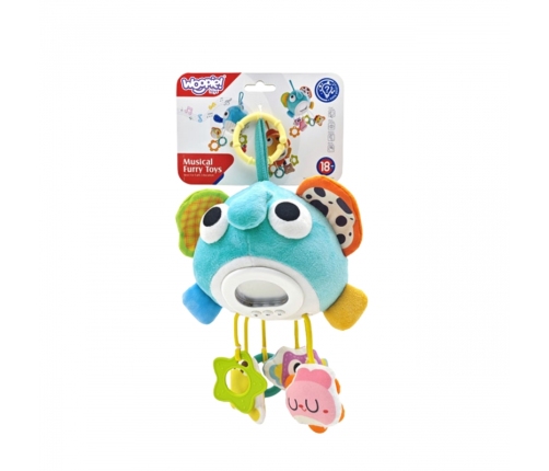 WOOPIE Baby Pluszowy Słonik Maskotka Interaktywna Przytulanka Muzyczna z Zawieszkami i Gryzakami