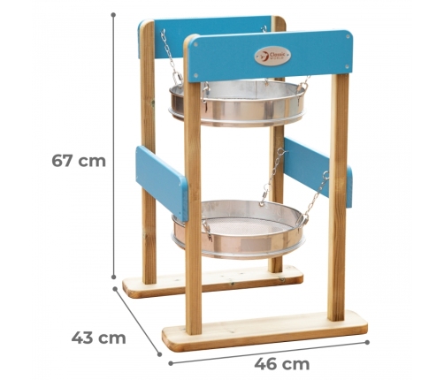 CLASSIC WORLD EDU Plac Zabaw Zabawka do Piasku Podwójne Sitko
