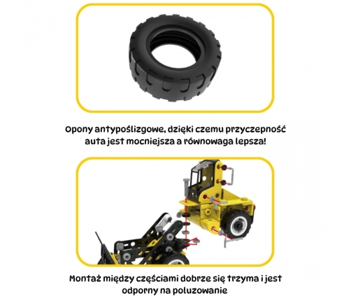 WOOPIE Zestaw Konstrukcyjny Pojazdy Budowlane STEAM 6w1 223 el.