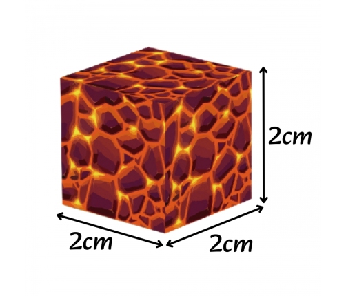 WOOPIE Klocki Magnetyczne Bloczki Sześciany Piksele Mine Craft 74el.