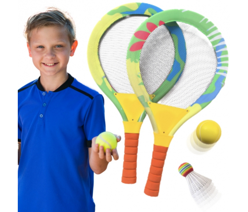 WOOPIE Paletki Plażowe do Badmintona Rakietki Zestaw
