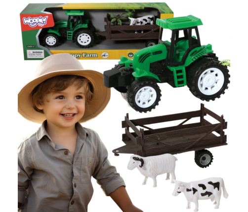 WOOPIE Traktor Rolniczy z Przyczepką i Zwierzętami
