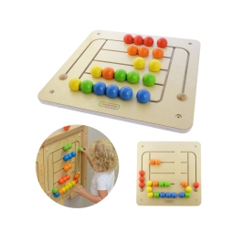 MASTERKIDZ Tablica Ścienna Edukacyjna Labirynt Koraliki Montessori MASTERKIDZ Tablica Ścienna Edukacyjna Labirynt Koraliki Montessori