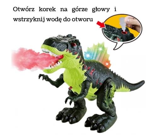 WOOPIE Chodzący Dinozaur Tyrannosaurus Rex Efekty Świetlne i Dźwiękowe