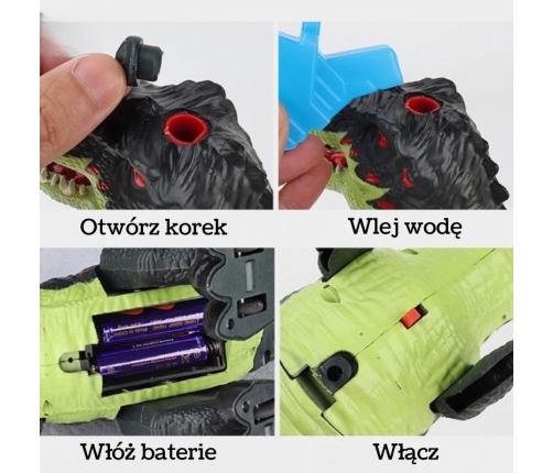 WOOPIE Chodzący Dinozaur Tyrannosaurus Rex Efekty Świetlne i Dźwiękowe