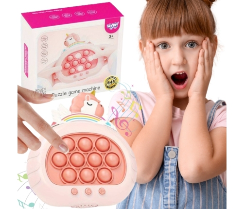 WOOPIE Gra POP IT Elektryczna Antystresowa Zręcznościowa Jednorożec