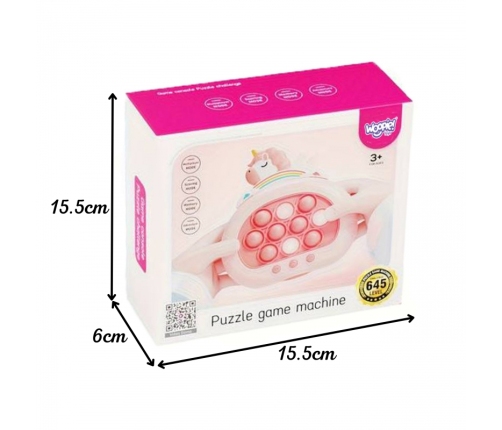 WOOPIE Gra POP IT Elektryczna Antystresowa Zręcznościowa Jednorożec