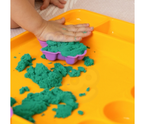 WOOPIE Piasek Kinetyczny 1,2 kg Zestaw XL ZOO Stolik z Foremkami