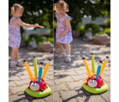 WOOPIE Gra Zręcznościowa 3w1 Wyrzutnia Rakiet Skakanka Rzut do Celu Biedronka