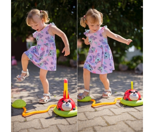 WOOPIE Gra Zręcznościowa 3w1 Wyrzutnia Rakiet Skakanka Rzut do Celu Biedronka