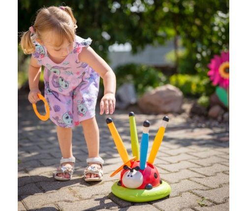 WOOPIE Gra Zręcznościowa 3w1 Wyrzutnia Rakiet Skakanka Rzut do Celu Biedronka