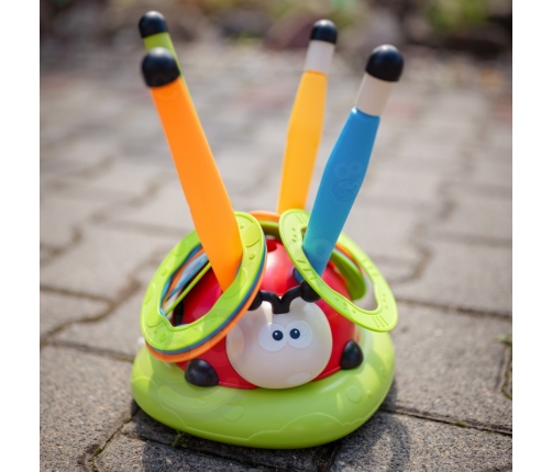 WOOPIE Gra Zręcznościowa 3w1 Wyrzutnia Rakiet Skakanka Rzut do Celu Biedronka