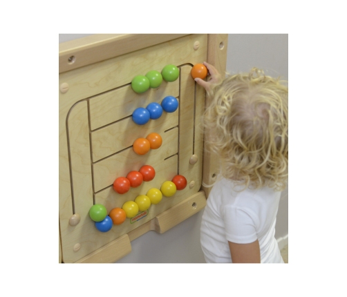 MASTERKIDZ Tablica Ścienna Edukacyjna Labirynt Koraliki Montessori