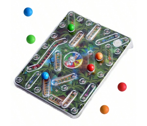 WOOPIE Klasyczna Gra Rodzinna Węże i Drabiny 3D