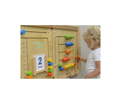 MASTERKIDZ Tablica Ścienna Edukacyjna Labirynt Koraliki Montessori