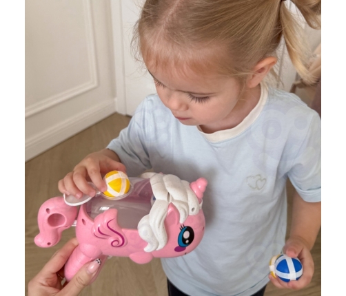 WOOPIE Gra Zręcznościowa w Rzutki na Rzepy Zestaw 2w1 Tarcza Wyrzutnia Jednorożec