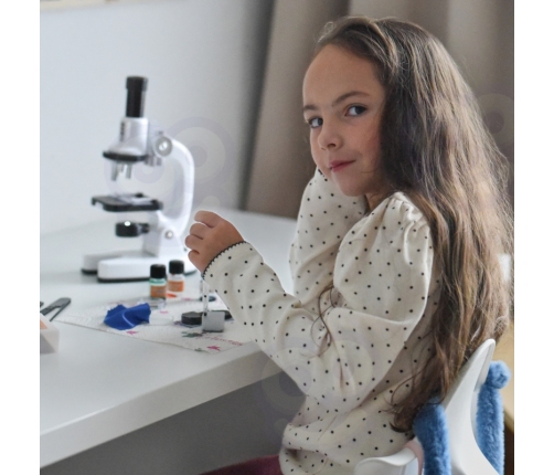 WOOPIE Mikroskop Cyfrowy LED Przybliżenie do 1200x Zestaw XXL z Adapterem do Smartfona