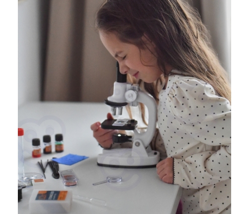 WOOPIE Mikroskop Cyfrowy LED Przybliżenie do 1200x Zestaw XXL z Adapterem do Smartfona