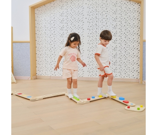 VIGA Drewniana Równoważnia Modułowa Tor Ścieżka Sensoryczna